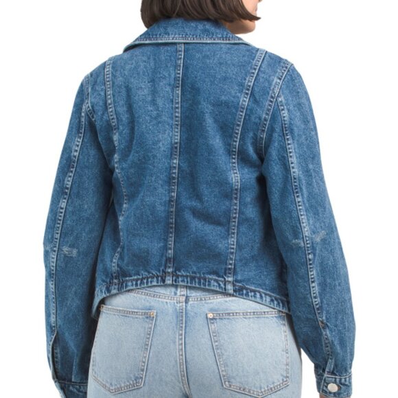 new FREE PEOPLE Jade Denim Jacket  253 - Picture 5 of 5